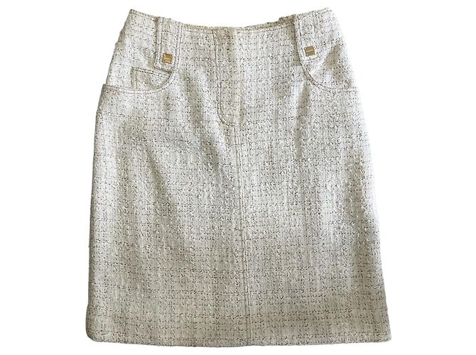 Jupe Chanel blanche T.38