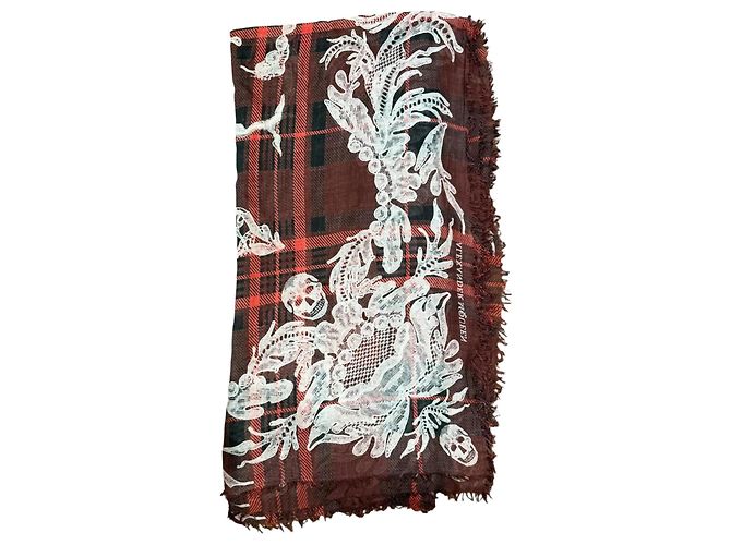 Foulard Alexander McQueen rouge