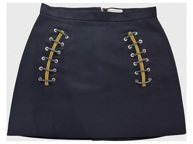 Falda Balenciaga negra T.40 Negro