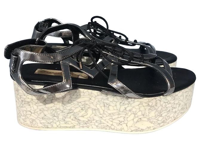 Stella Mc Cartney Sandalen Stella McCartney T.38 Silber