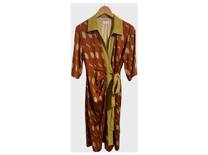 Vestido Dries Van Noten T.34 Naranja