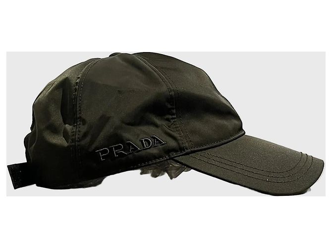 Prada Khaki Nylon Cap