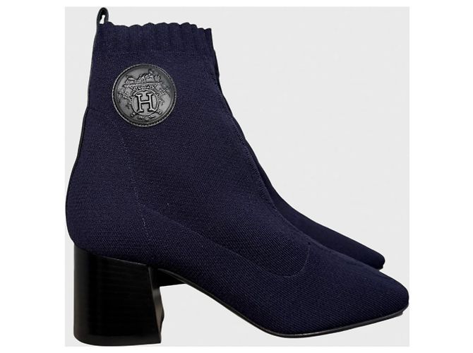 Botines Hermès Jenna 60 T.36,5 Azul
