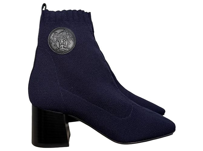 Bottines Hermès Jenna 60 T.36,5 Blue