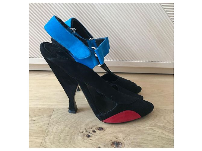 Sandali Prada T.39,5 Nero