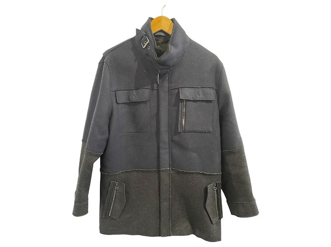 Abrigo Lanvin azul marino T.52