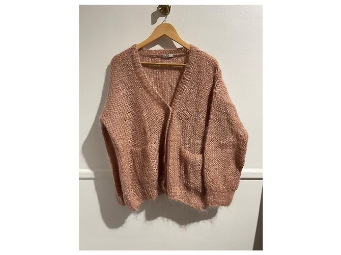 Autre Marque Strickjacke Mes Demoiselles rosa T.U Pink