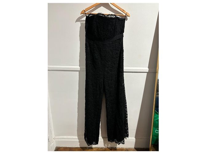 Emilio Pucci Mono de encaje negro T.38