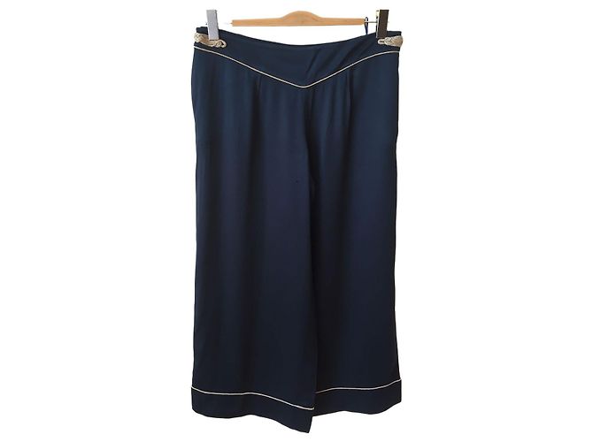 Pantalon Louis Vuitton bleu T.40 Blue