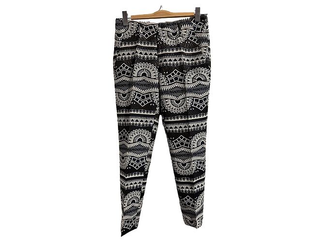 Calças Chloé Stora azul marinho T.36