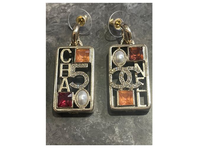 Orecchini Chanel 5 D'oro