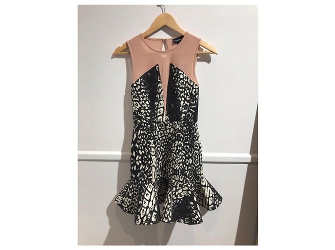 Autre Marque Abito Stylestalker leopardato T.XS Nero