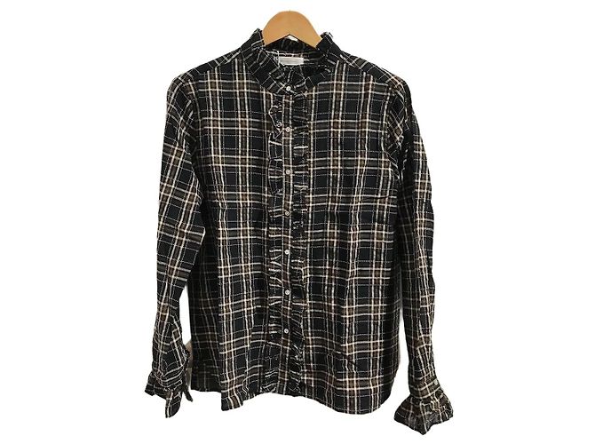 Autre Marque Camicia Bella Jones a quadri T.2 Nero