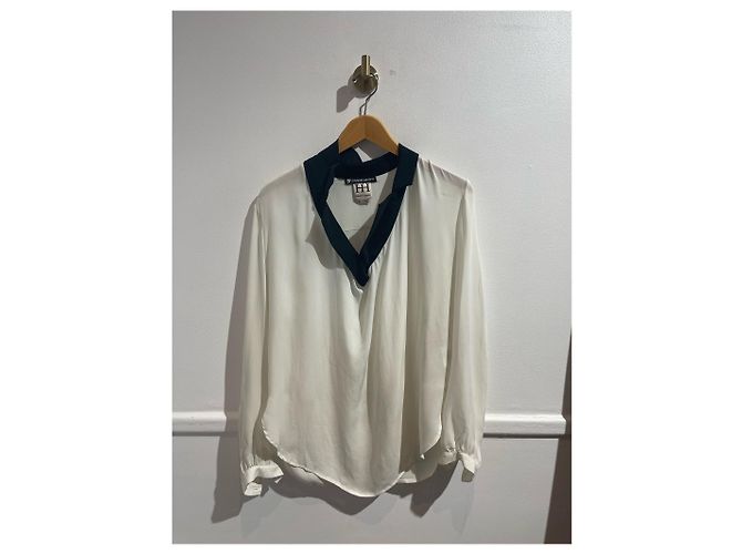 Autre Marque Blusa Haute Hippie T.S Blanco
