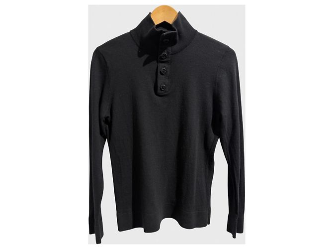 Camisola Chanel Uniform preta de lã S Preto