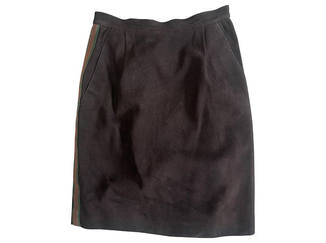 Jupe Chanel marron T.36 Brown