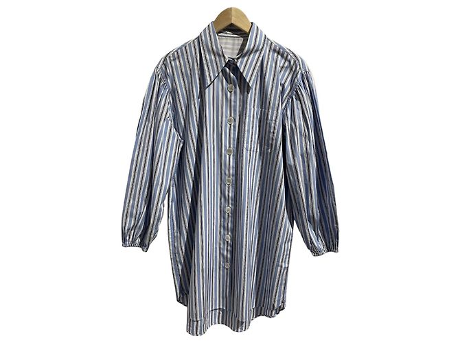 Vestido camisa Miu Miu azul T.34