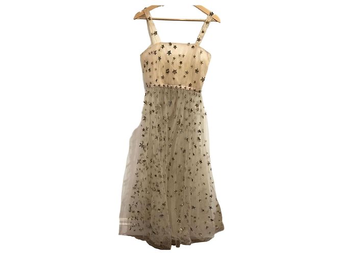 Valentino Garavani Valentino Sternenkleid T.36 Beige