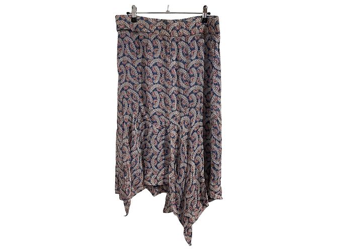 Jupe Isabel Marant imprimée T.36 Blue
