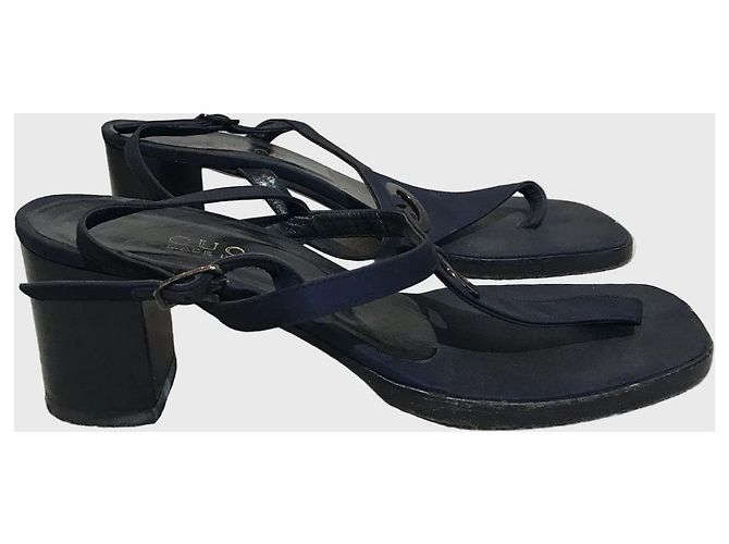 Sandali Gucci blu navy T.38,5