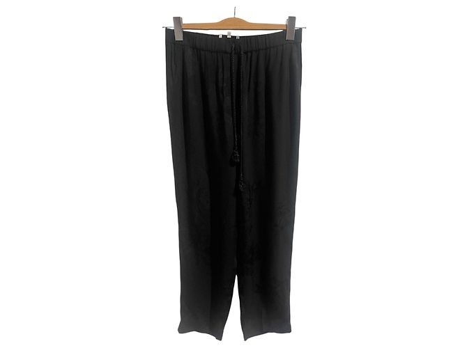 Pantaloni Nanushka neri T.S Nero