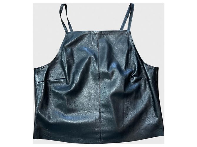 Top Nanushka negro T. S