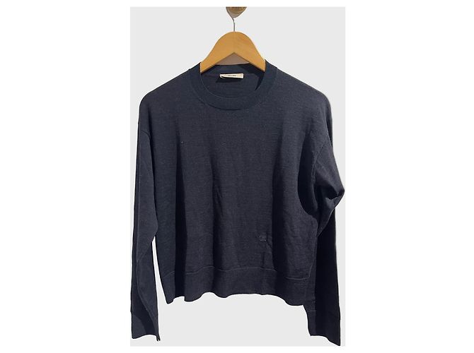 Triomphe Céline Pull Celine bleu marine T.M Blue