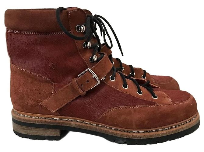 Hermès Bottines Hermes poulain T.41 Marron