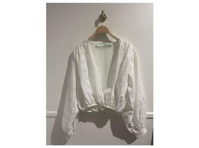 Off White Off-White Bluse weiß T.40