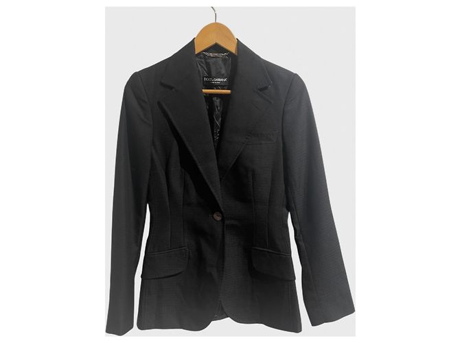 Dolce & Gabbana Jacke schwarz T.36
