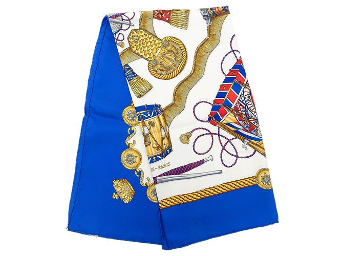 Pañuelo de seda Multi Hermès Les Tambours 90 Multicolor
