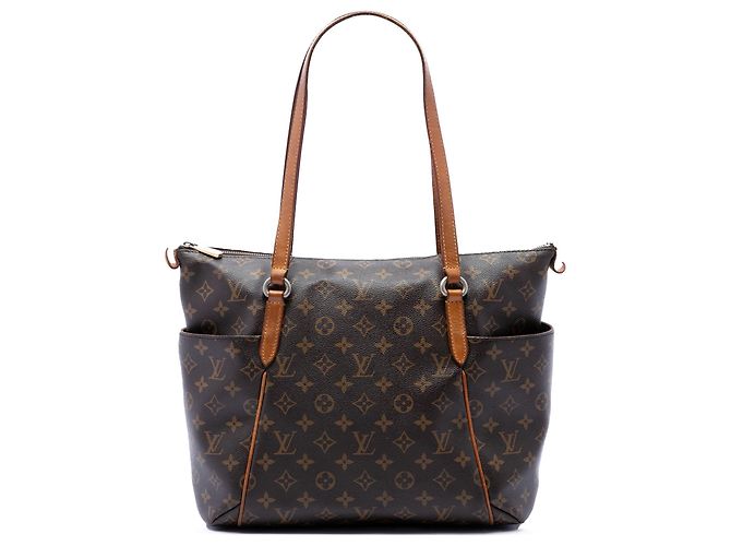 Borsa Tote Louis Vuitton Monogram Totally MM Marrone