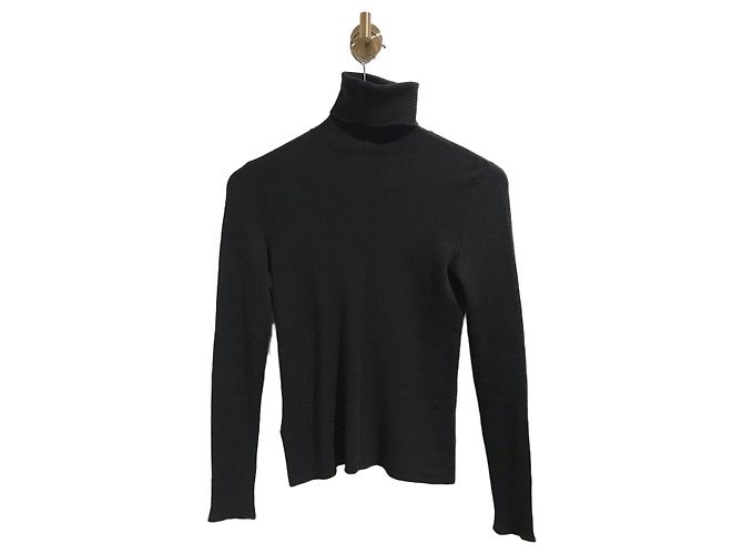 Prada Rollkragenpullover aus Kaschmir und Seide Schwarz