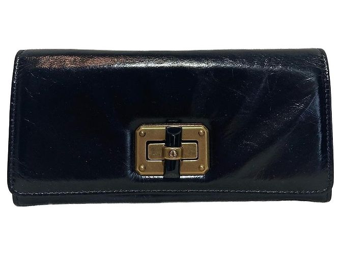 Portefeuille Lanvin noir NEUF