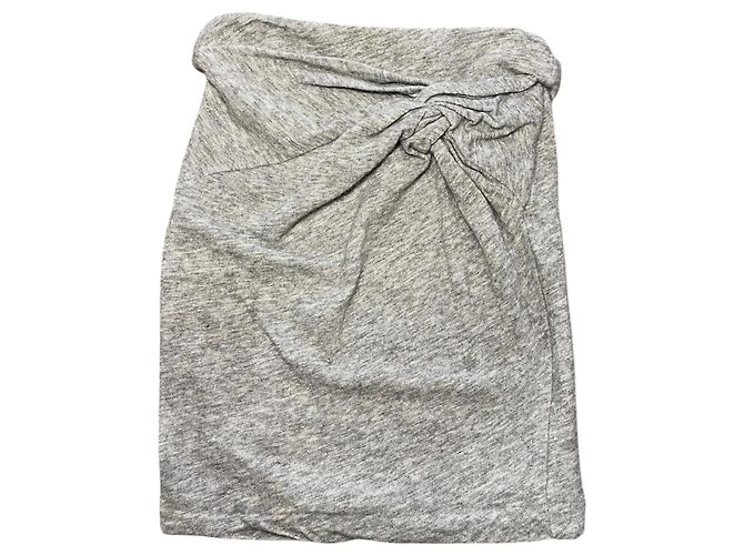 Iro Louisa Rock grau Baumwolle