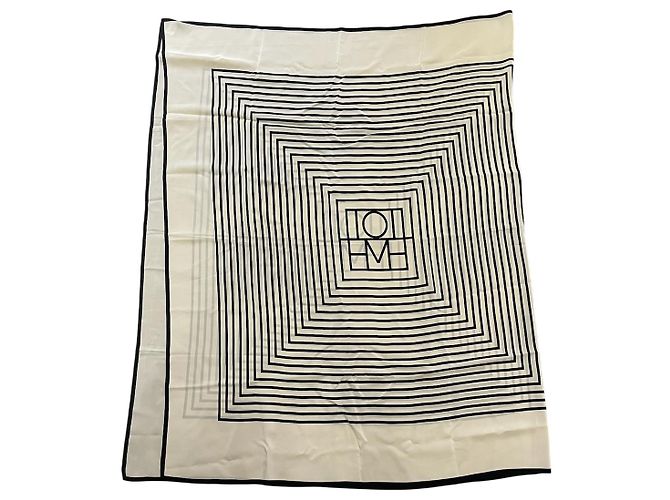 Totême Foulard paréo Toteme bianco e nero Beige