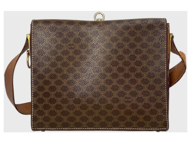 Triomphe Céline Bolso Celine Macadam marrón Castaño