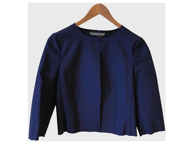 Alberta Ferretti Jacke blau T.36
