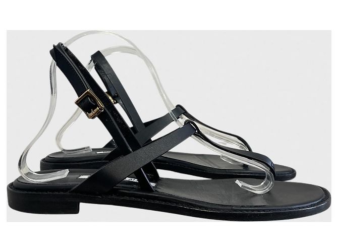 Sandali Manolo Blahnik neri T.40 Nero