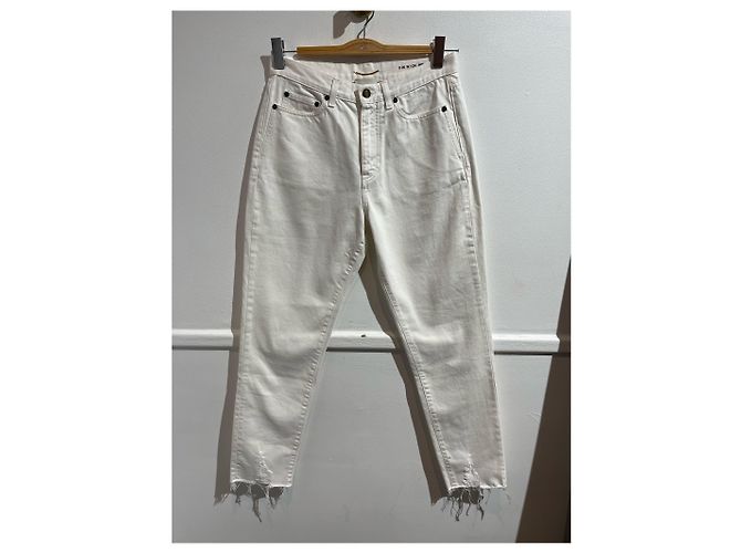 Autre Marque Jeans Saint Laurent bianchi T.29 Bianco