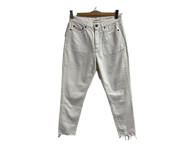 Autre Marque Jeans Saint Laurent blanc T.29 White