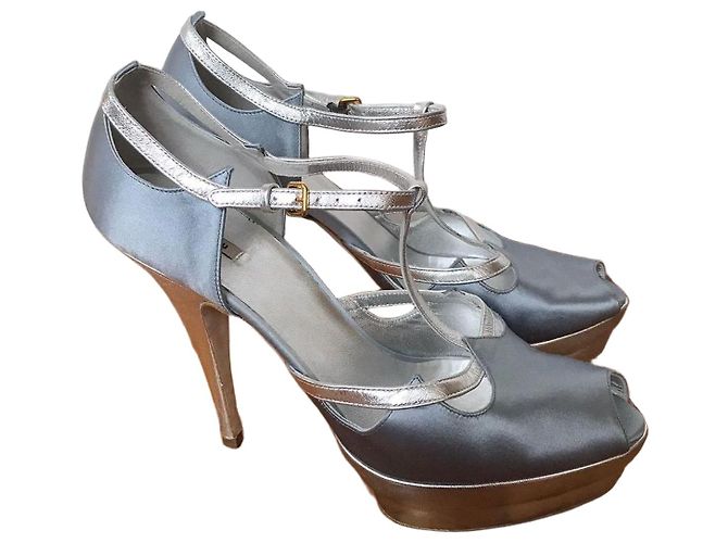 Sandali Miu Miu argento T.40,5