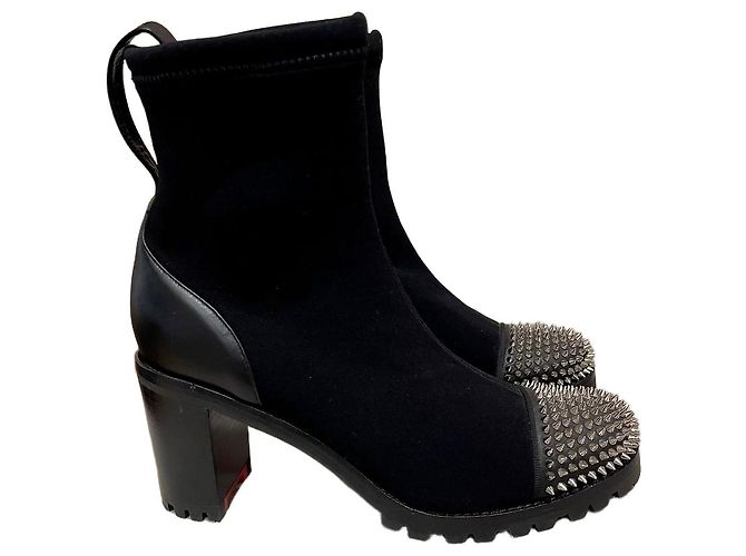 Botas Christian Louboutin negras T.39,5 NUEVAS Negro