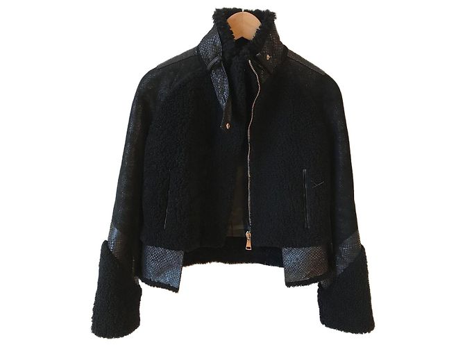 Givenchy Mantel schwarz T.36