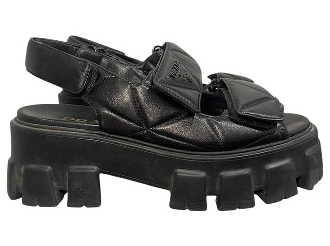 Sandales Prada noires T.37 Black