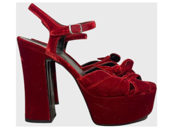 Autre Marque Sandali Saint Laurent rossi T.37 Rosso