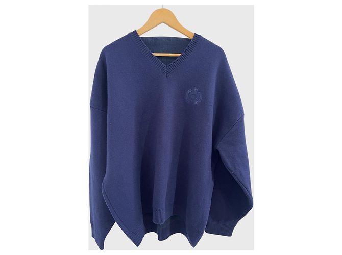 Robe pull Balenciaga bleu marine T.S