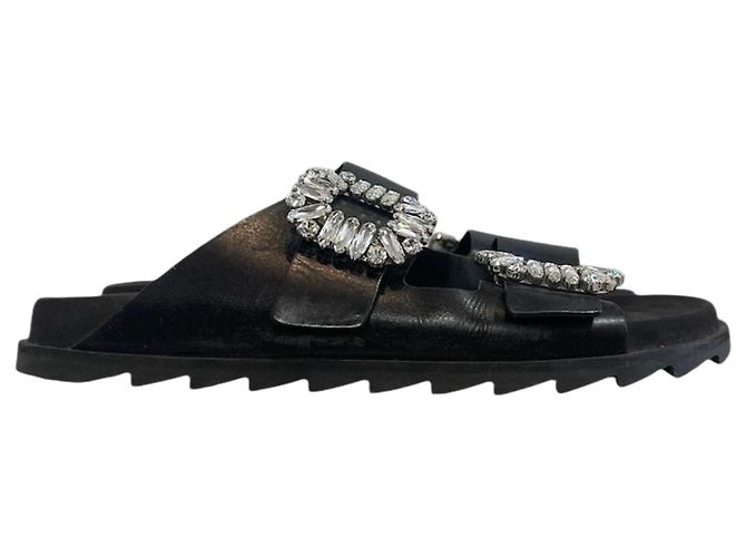 Roger Vivier Sandalen schwarz T.37