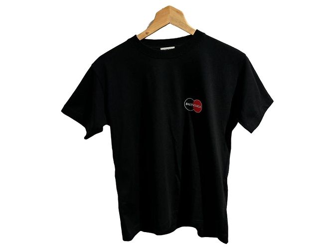T-shirt Balenciaga nera T.XL Nero