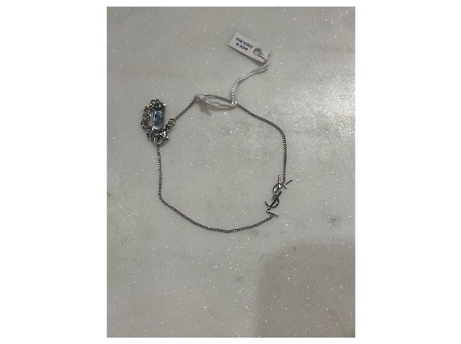 Autre Marque Saint Laurent Cassandre Armband Silber